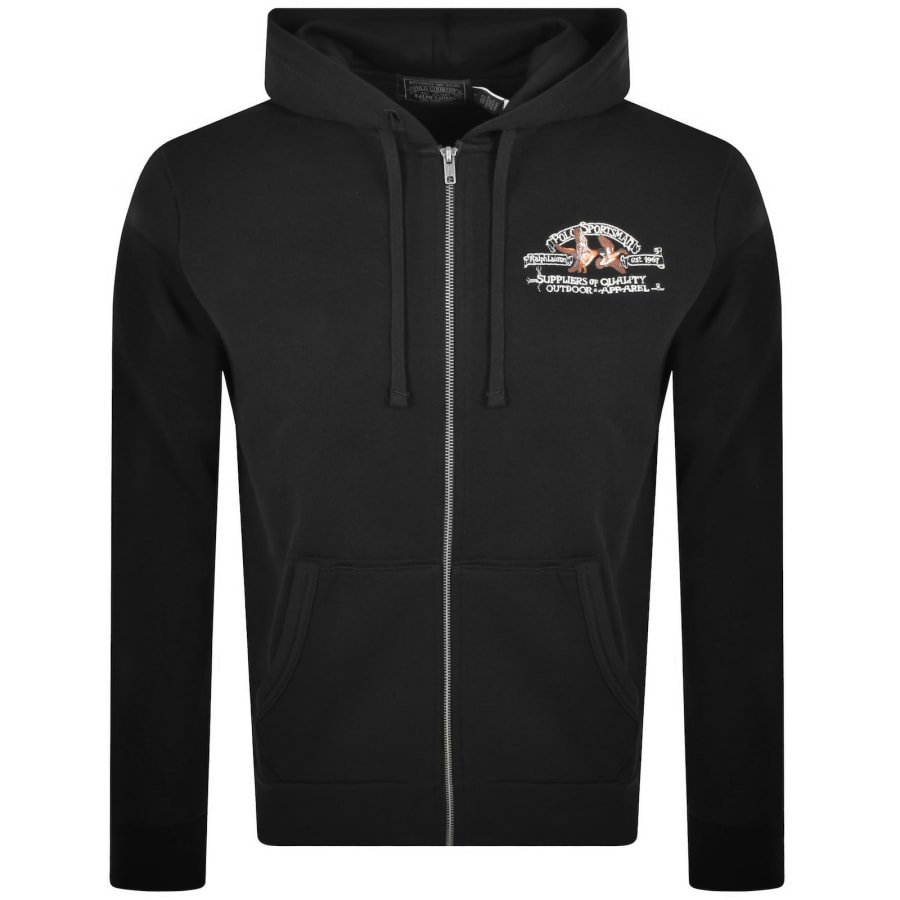 Ralph Lauren Full Zip Hoodie Black | Mainline Menswear